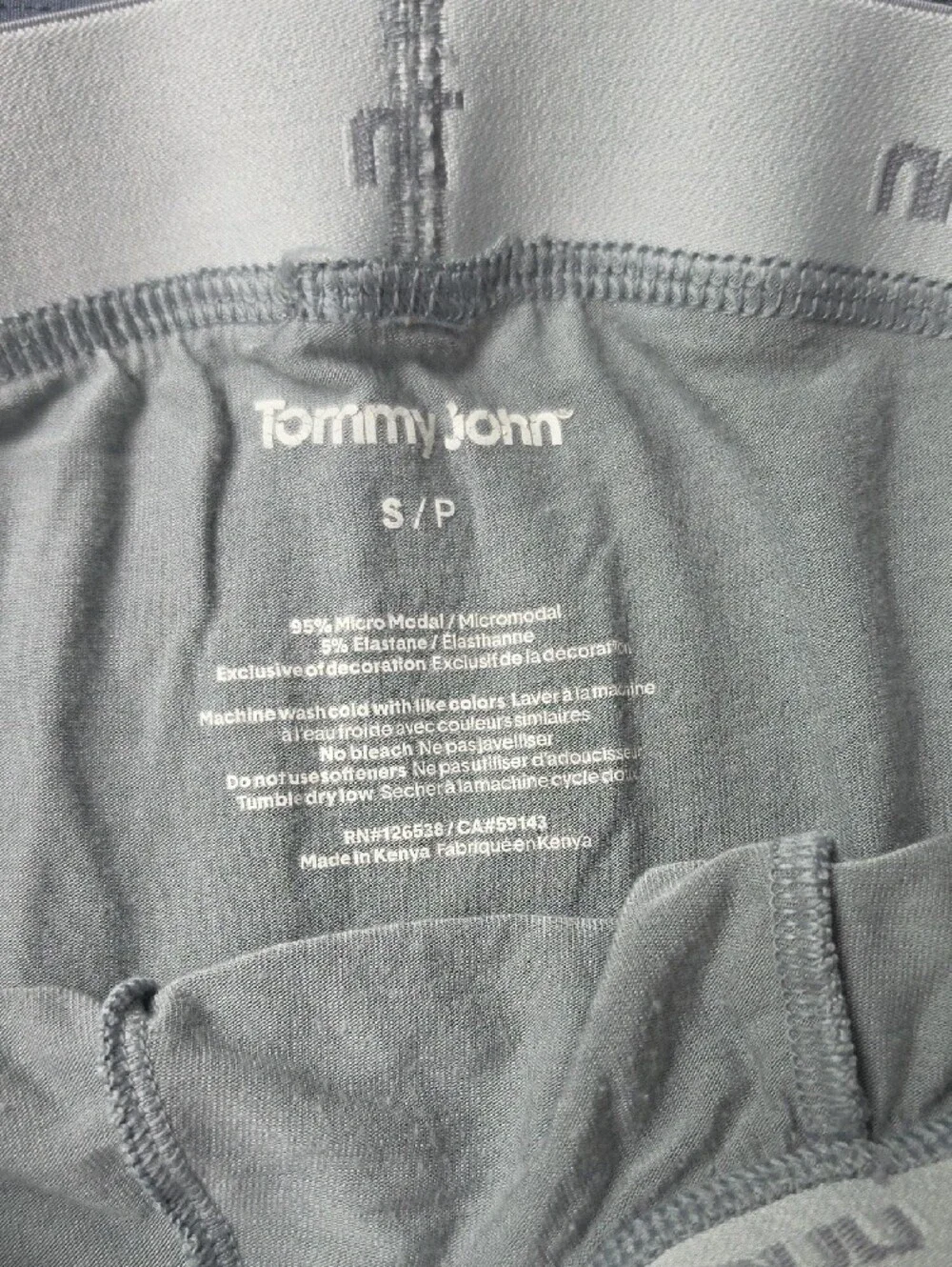 Tommy John Men’s Boxer Brief 3-Pack — Black, Charcoal, Light Grey. Size Small